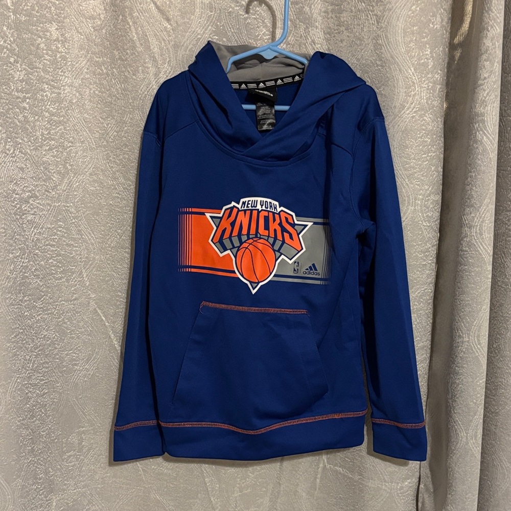 Adidas Kids Blue Knicks Hoodie
